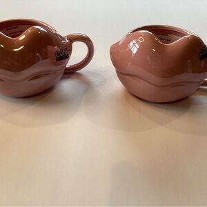 Pink Lip-Shaped Mugs